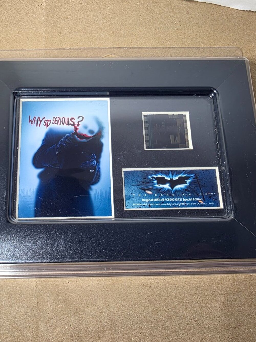 Batman Dark Knight Movie - Joker "Why So Serious" Minicell Film Cell s13 NEW